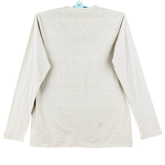 Modern Culture Men's Pullover Long Sleeve Beige T-shirt Size XL V-Neck NWT - Picture 2 of 10